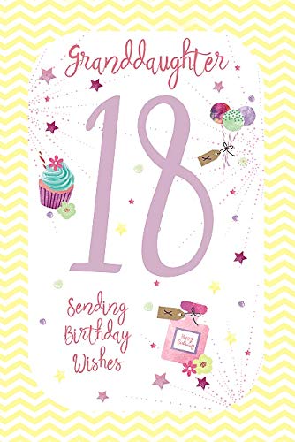 18th Today Sending Wishes Granddaughter Birthday Card