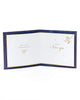One I Love Luxury Gold Foil Finished Blue Christmas Card
