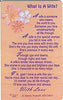 Wife Nice Verse Keepsake Wallet Purse Greeting Card