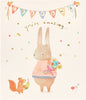 Cute Rabbit Design Grandma Birthday Card