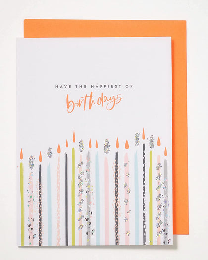 Candles Design Have the Happiest of Birthday Card