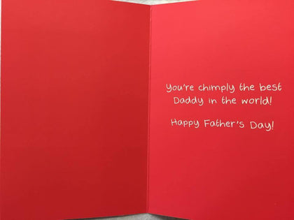 Funny from Little Monkeys Daddy Happy Father's Day Humour Greeting Cards All of Us