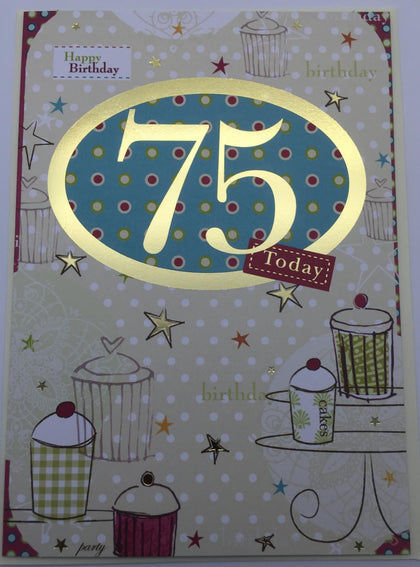 75th Birthday Card