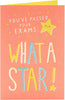 What A Star! Exams Pass Congratulations Card