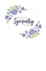 Purple Flowers Sympathy Card
