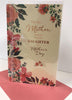 Mother Glitter Roses Mother's Day From Your Daughter Handmade Traditional Card