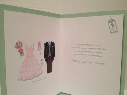 Wedding Day Wishes For The Bride and Groom Wedding Card