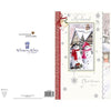 Husband Snow Couple Red Bow Die Cut Large Christmas Card