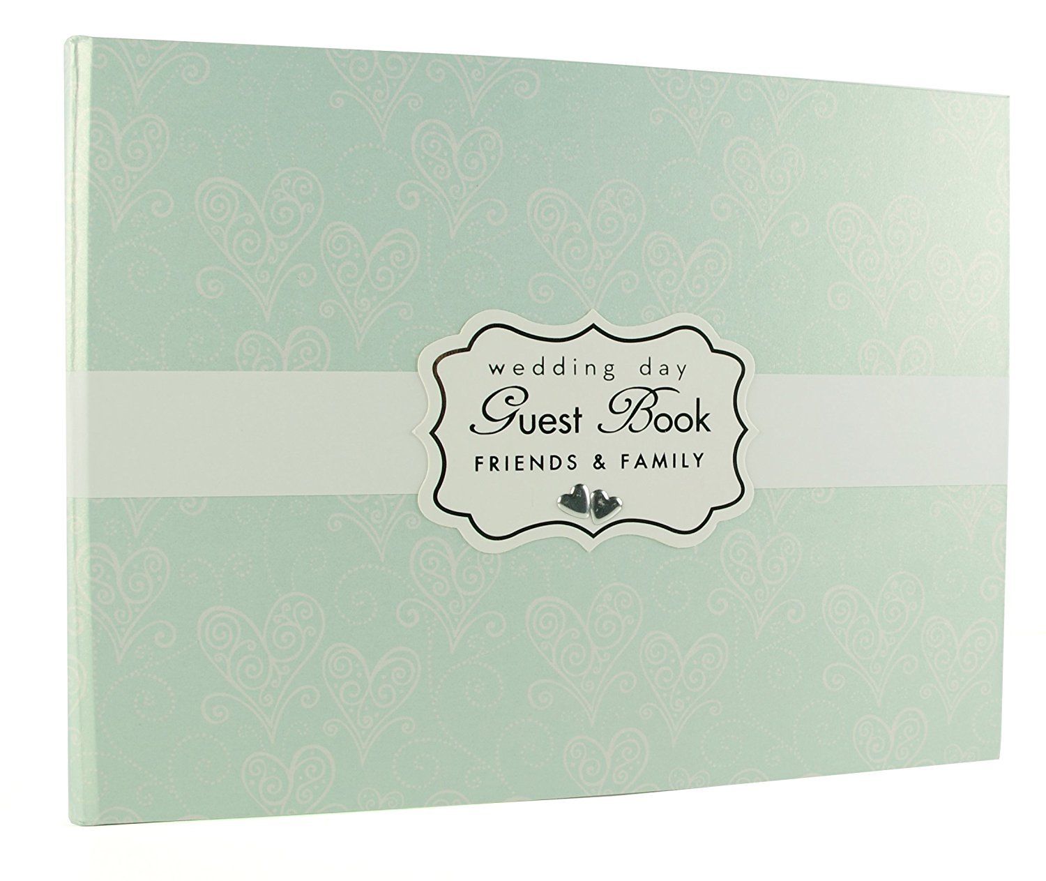 Love And Cherish Pearlised Paperwrap Wedding Guest Book