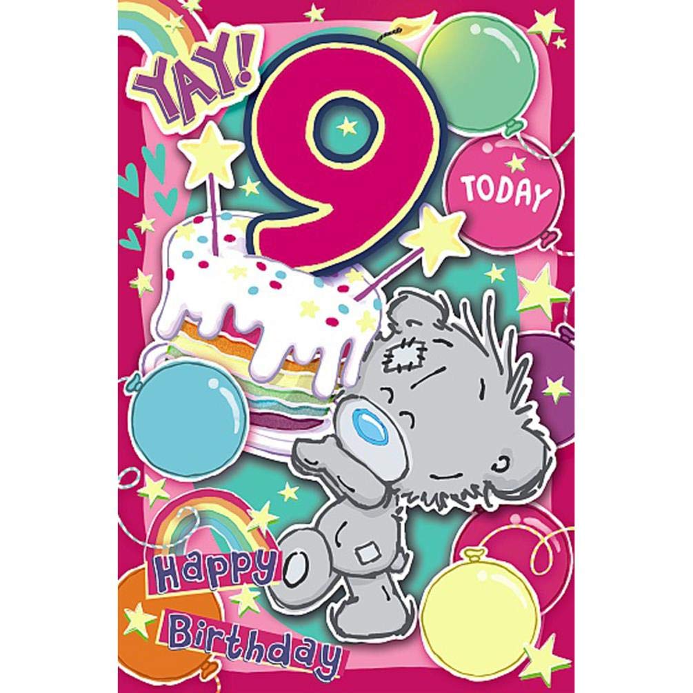 Yay 9 Today Me to You Bear 9th Birthday Card – Collect Cards