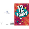 12th Today Stars Design Girl Birthday Card