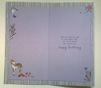 From Your Grandchildren Traditional Happy Birthday Slim Card 
