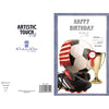 Foot Ball And Victory Cup Design Birthday Card