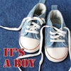 Birth of Boy Christening Gift 3D Holographic Greetings Card