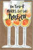 On Your Marks Get Set Prosecco! Birthday Card Humour Hanson White