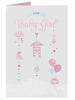 New Baby Girl Trinkets Congratulations Card Treasurable Memories
