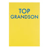 Top Grandson Simple Birthday Card
