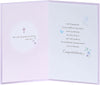 Baby Pink Design Confirmation Card For Girl