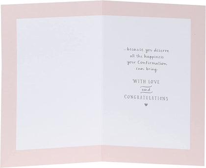 Confirmation Religious Holy Card with Joys and Blessings For Girls