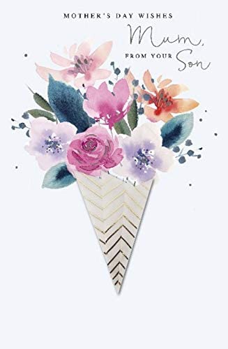 Traditional Floral Design Mother's Day Card from Son
