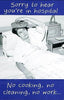 Hanson White You're In Hospital Humour Greetings Card