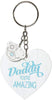 Me to You Amazing Daddy Love Heart Keyring Fathers Day Gifts