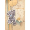 Sorry You're Leaving Me to You Bear With Balloons Greeting Card