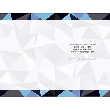 Age 16th Beautiful Boy Birthday Card 