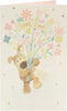 Boofle Holding Flowers Birthday Card