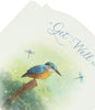 Kingfisher Pretty Dragonflies Get Well Soon Card
