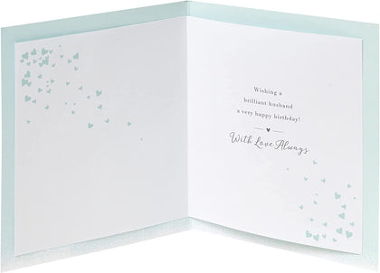 Contemporary Design Husband Birthday Card