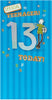 13th Today Official Teenager 3D Birthday Card