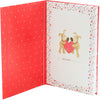 Boofle Girlfriend Valentine's Day Card with Silver Bow