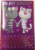 To My Lover Humour Valentine's Day Greeting Card With Love Tokens