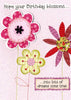 Hope Your Birthday Blossoms Yours Truly Card