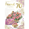To a Special Friend On Your 70th Birthday Celebrity Style Greeting Card