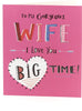 I Love You Wife Valentine's Day Card