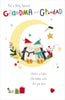 Couple Snowmen Design Grandma and Grandad Christmas Card