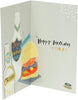 18th Today Fun Starts Here Beer Design Glitter Finished Birthday Card