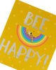 Boofle Relaxing on Rainbow Yellow Spots Design Birthday Card