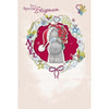 For A Special Step Mum Me to You Bear Flower Design Christmas Card