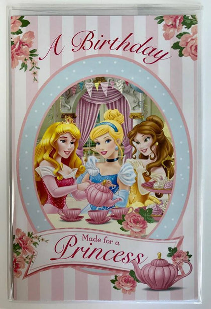 Disney Made For a Princess Birthday Greeting Card 'Magical' Disney Multiple Princesses