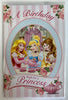 Disney Made For a Princess Birthday Greeting Card 'Magical' Disney Multiple Princesses