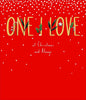 One I Love Typography Christmas Card