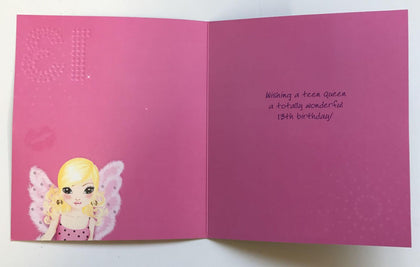 Happy Birthday 13th Greetings Card