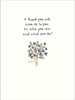 Bouquet of Wild Flowers Design Thank You Card