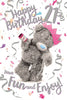 21 3D Holographic Hologram Bear Teddy Birthday Card