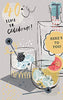 40TH Here's to You Birthday Card Age 40