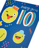 10th Bright and Fun Birthday Card
