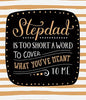 Stepdad Modern Foil Finished Birthday Card